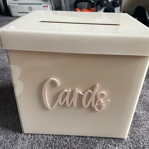 Cream Card Box
